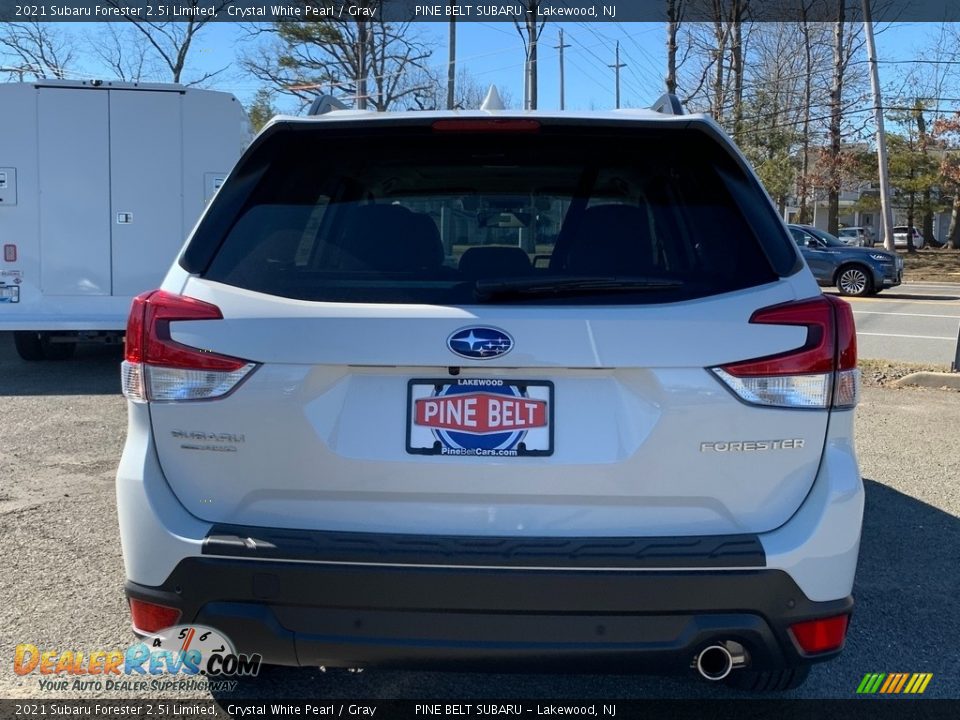 2021 Subaru Forester 2.5i Limited Crystal White Pearl / Gray Photo #7