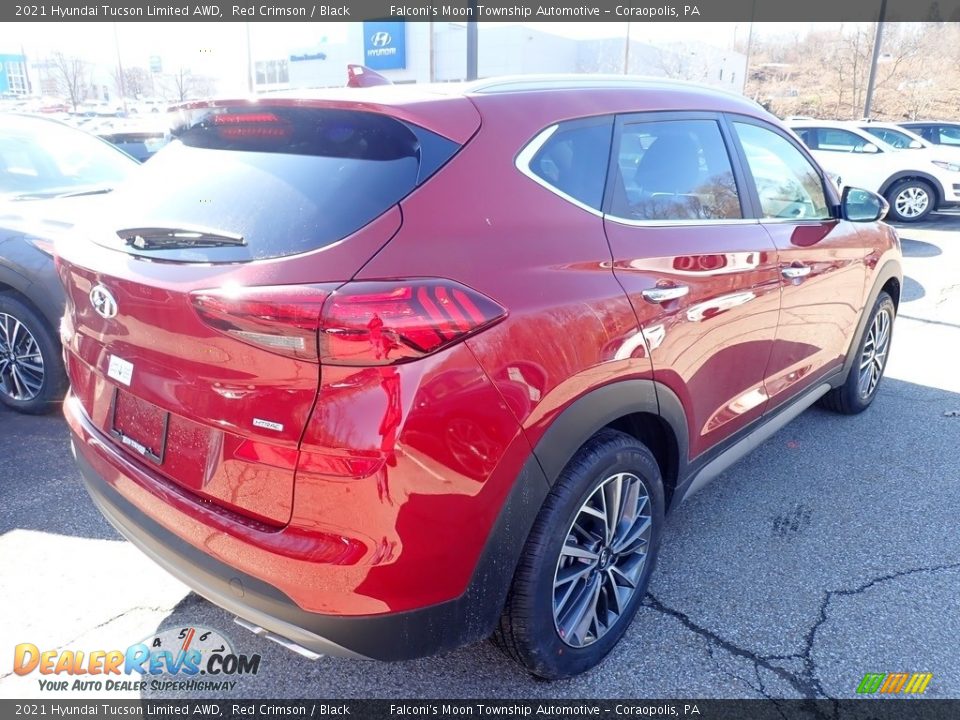 2021 Hyundai Tucson Limited AWD Red Crimson / Black Photo #2