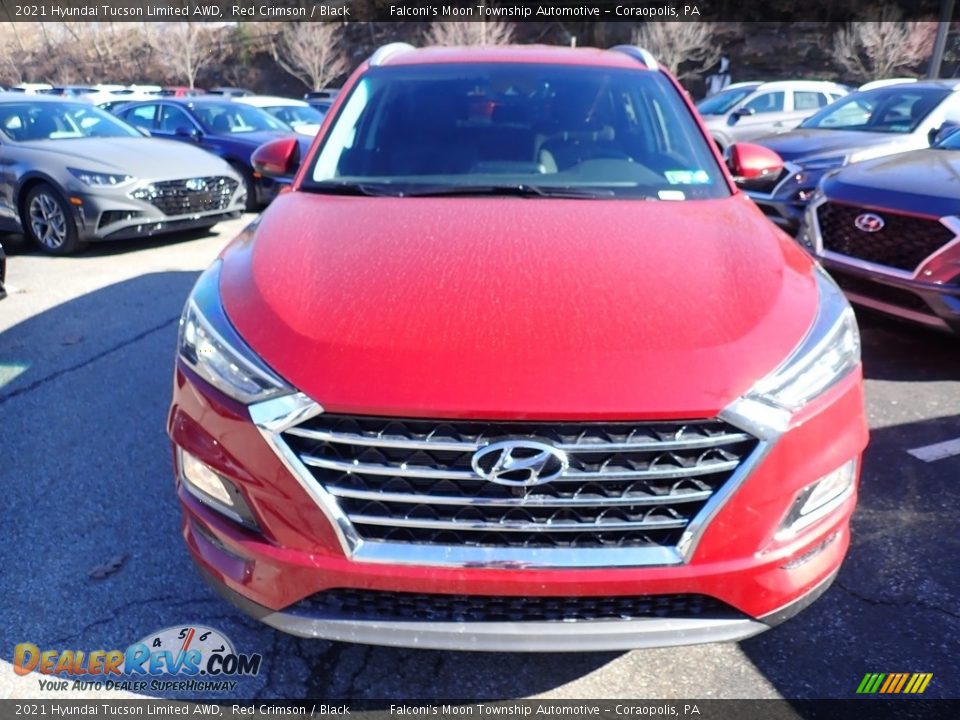 2021 Hyundai Tucson Limited AWD Red Crimson / Black Photo #4