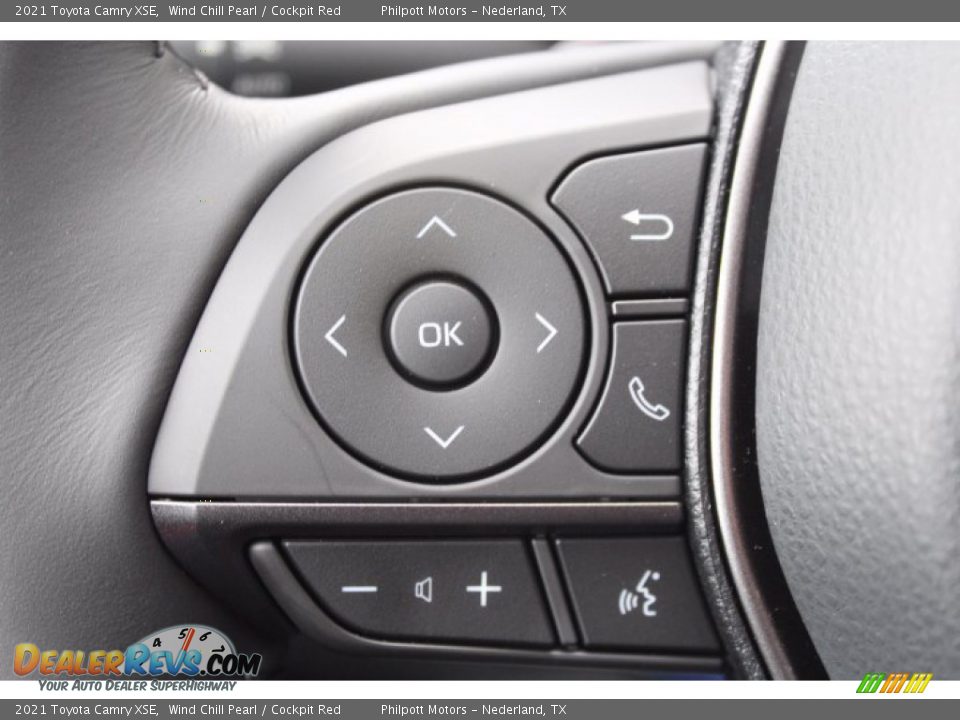 2021 Toyota Camry XSE Wind Chill Pearl / Cockpit Red Photo #11