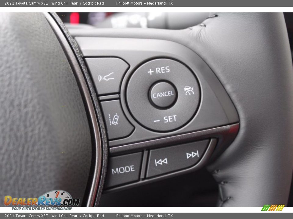 2021 Toyota Camry XSE Wind Chill Pearl / Cockpit Red Photo #12