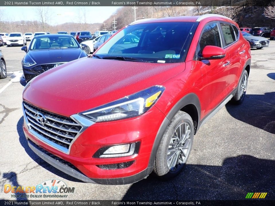 2021 Hyundai Tucson Limited AWD Red Crimson / Black Photo #5