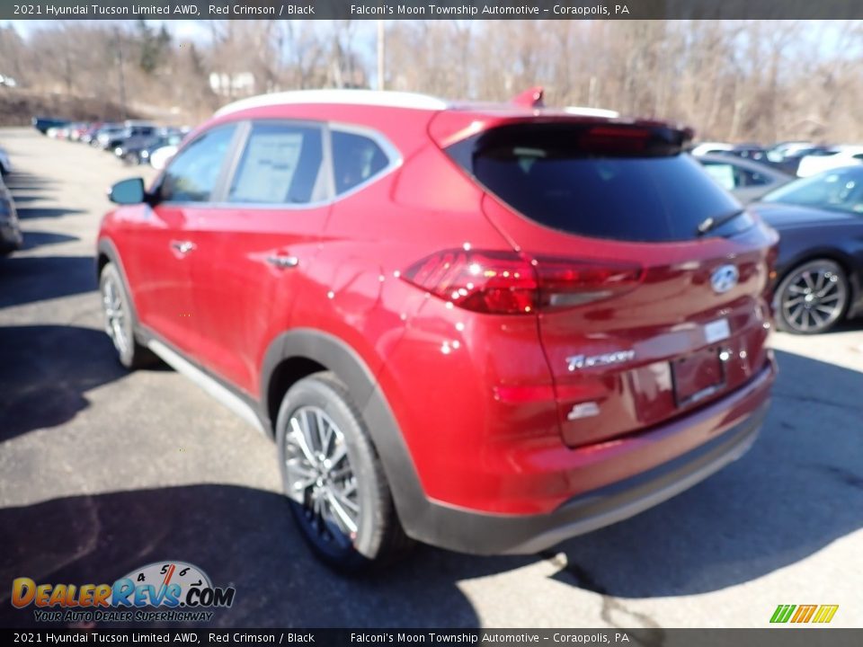 2021 Hyundai Tucson Limited AWD Red Crimson / Black Photo #6