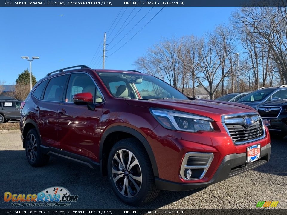 2021 Subaru Forester 2.5i Limited Crimson Red Pearl / Gray Photo #1