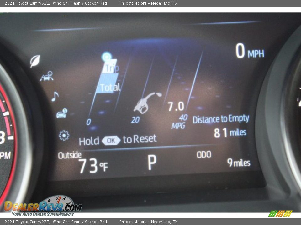 2021 Toyota Camry XSE Wind Chill Pearl / Cockpit Red Photo #14