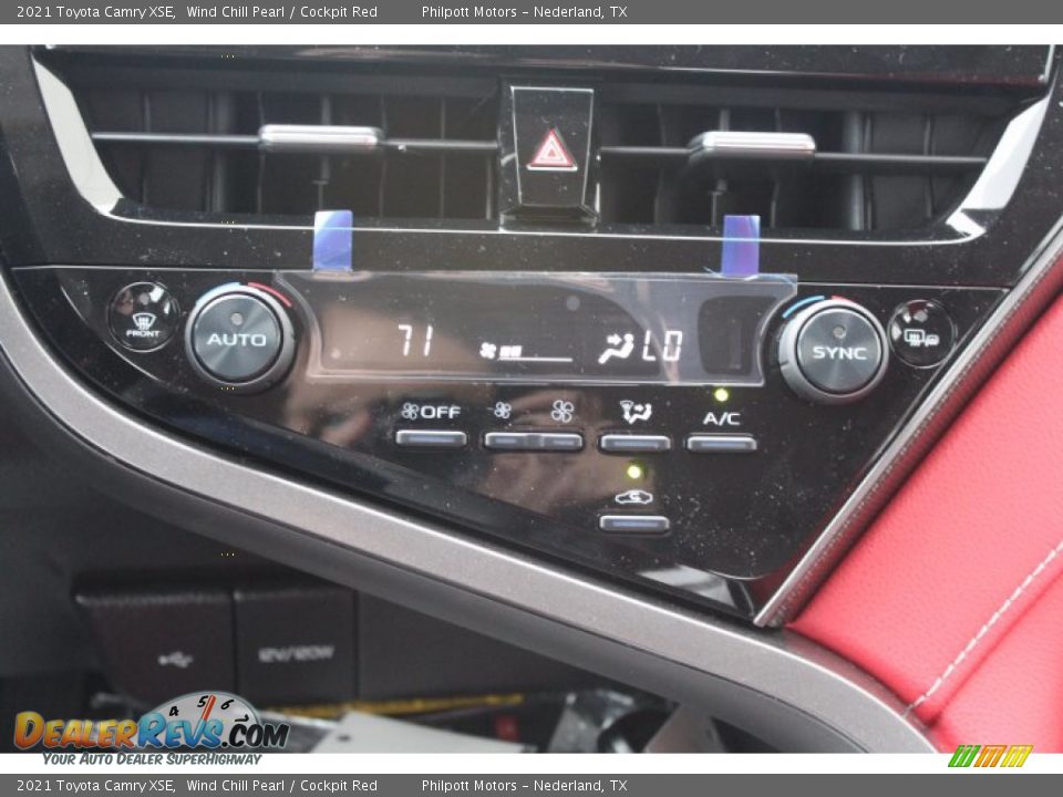 2021 Toyota Camry XSE Wind Chill Pearl / Cockpit Red Photo #16