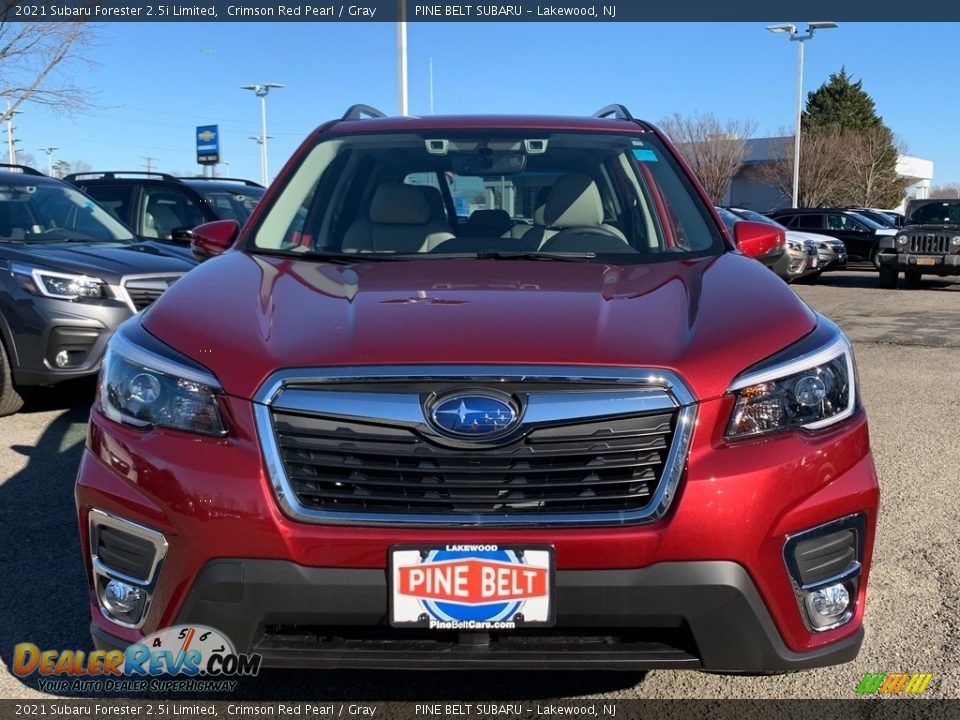 2021 Subaru Forester 2.5i Limited Crimson Red Pearl / Gray Photo #3