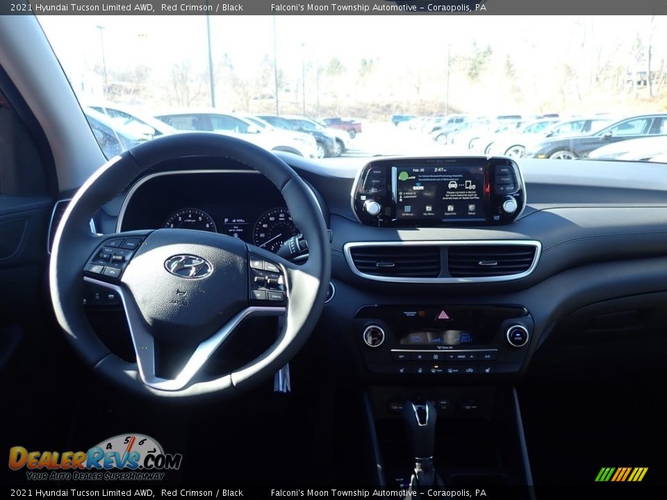 2021 Hyundai Tucson Limited AWD Red Crimson / Black Photo #9