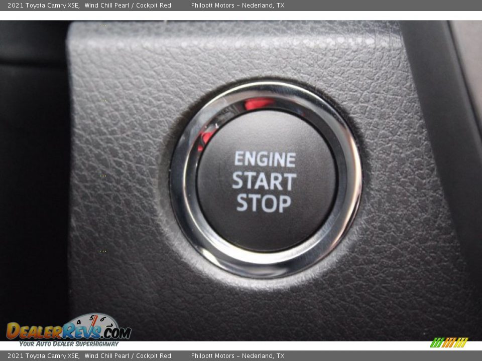 2021 Toyota Camry XSE Wind Chill Pearl / Cockpit Red Photo #17