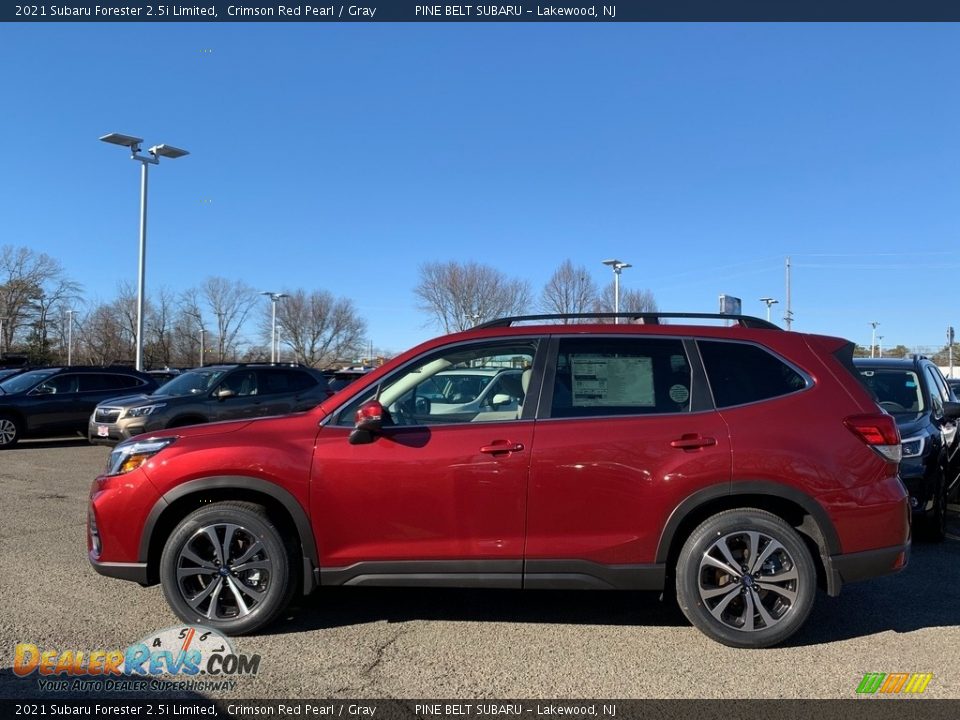 2021 Subaru Forester 2.5i Limited Crimson Red Pearl / Gray Photo #4