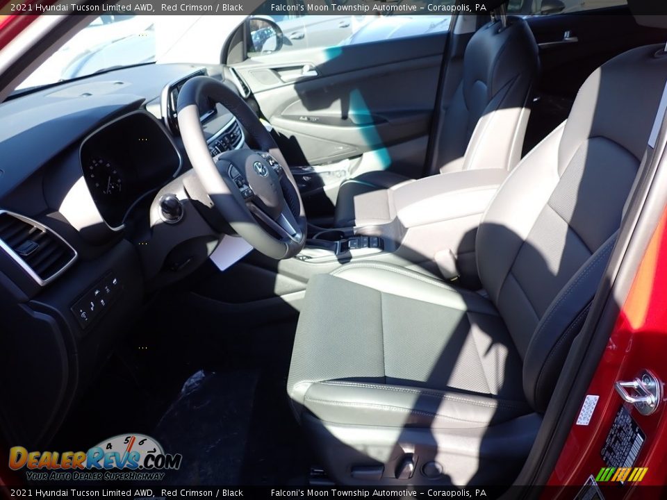 2021 Hyundai Tucson Limited AWD Red Crimson / Black Photo #10