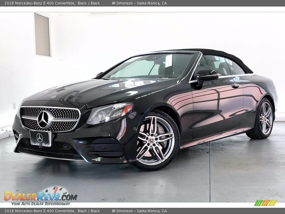 2018 Mercedes-Benz E 400 Convertible Black / Black Photo #12