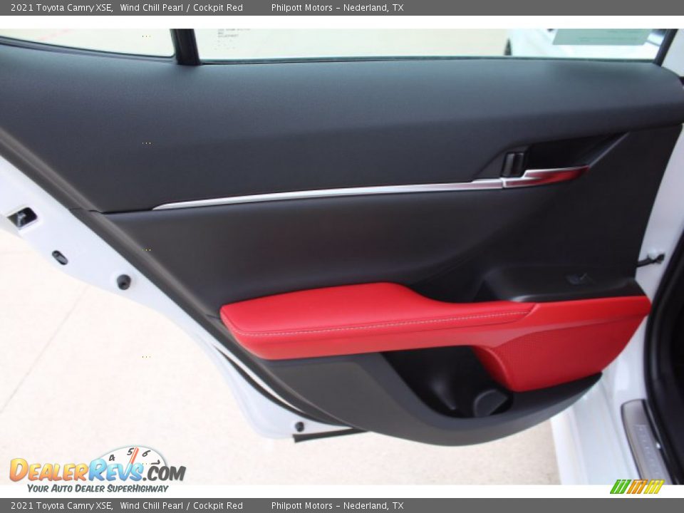 2021 Toyota Camry XSE Wind Chill Pearl / Cockpit Red Photo #19
