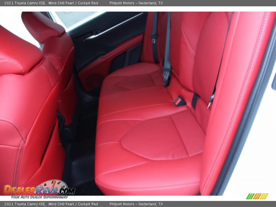 2021 Toyota Camry XSE Wind Chill Pearl / Cockpit Red Photo #20