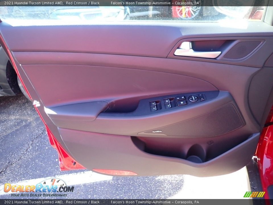 2021 Hyundai Tucson Limited AWD Red Crimson / Black Photo #12