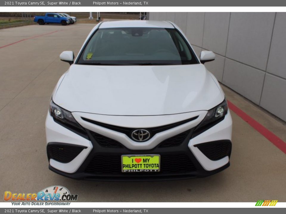 2021 Toyota Camry SE Super White / Black Photo #3