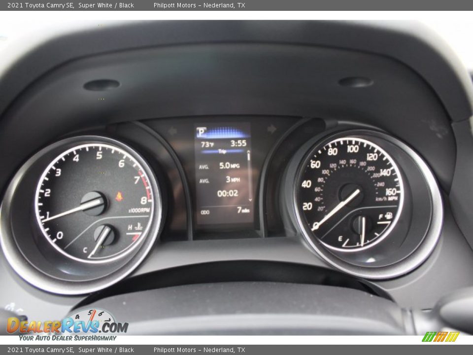 2021 Toyota Camry SE Super White / Black Photo #13