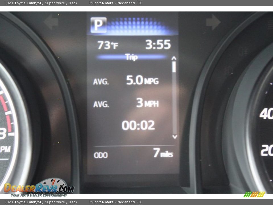 2021 Toyota Camry SE Super White / Black Photo #14