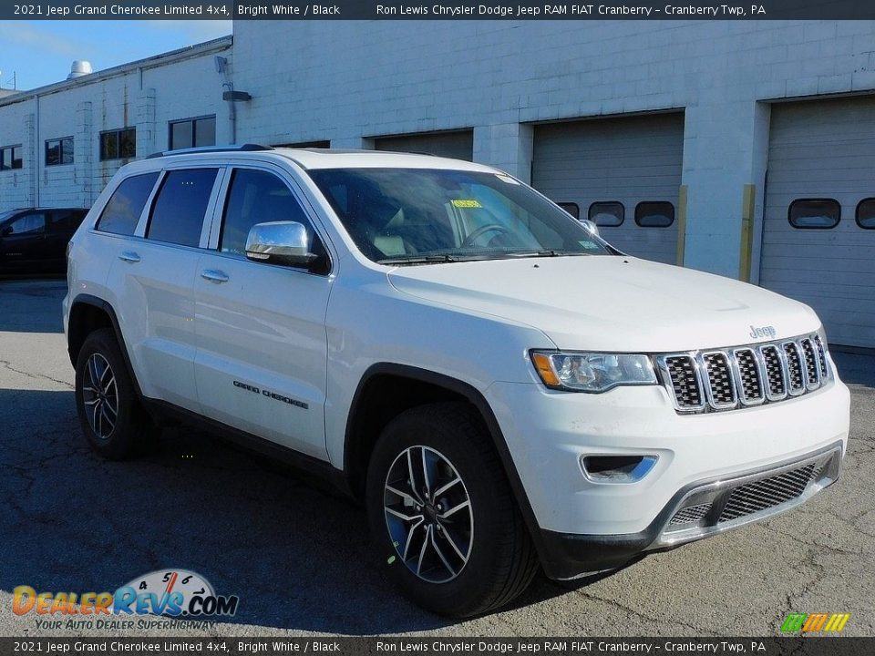 2021 Jeep Grand Cherokee Limited 4x4 Bright White / Black Photo #3