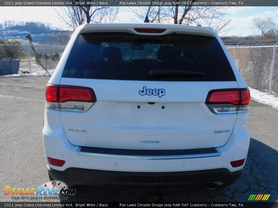 2021 Jeep Grand Cherokee Limited 4x4 Bright White / Black Photo #6