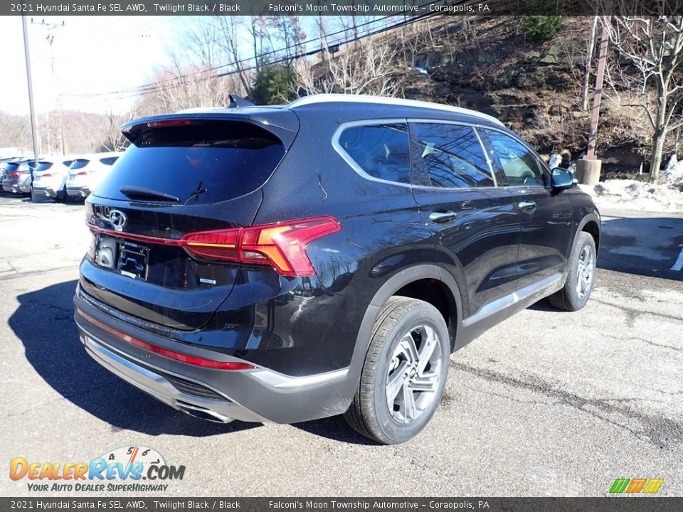 2021 Hyundai Santa Fe SEL AWD Twilight Black / Black Photo #2