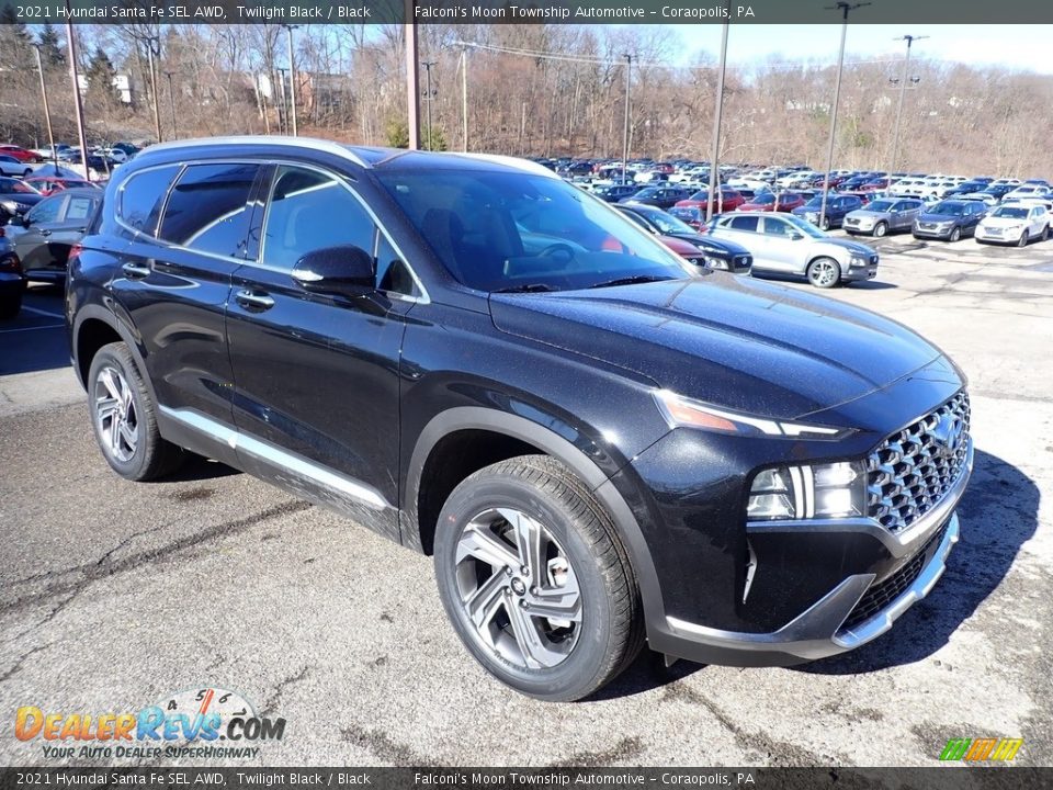 2021 Hyundai Santa Fe SEL AWD Twilight Black / Black Photo #3