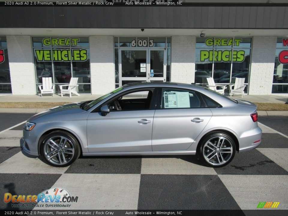 2020 Audi A3 2.0 Premium Florett Silver Metallic / Rock Gray Photo #1