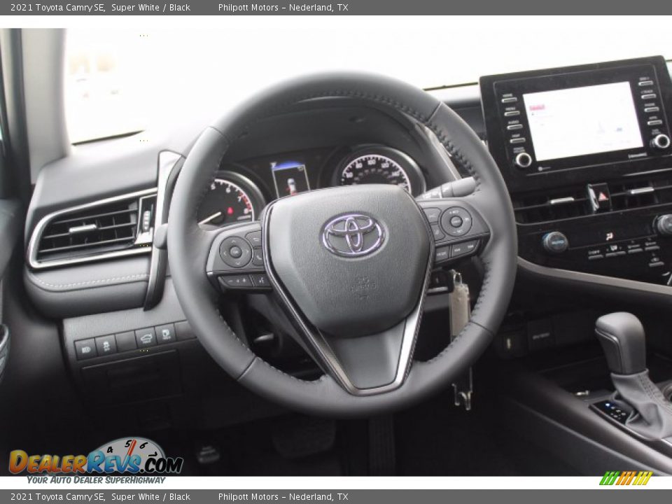 2021 Toyota Camry SE Super White / Black Photo #21