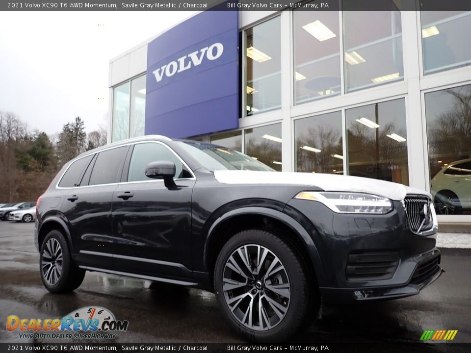 Front 3/4 View of 2021 Volvo XC90 T6 AWD Momentum Photo #1