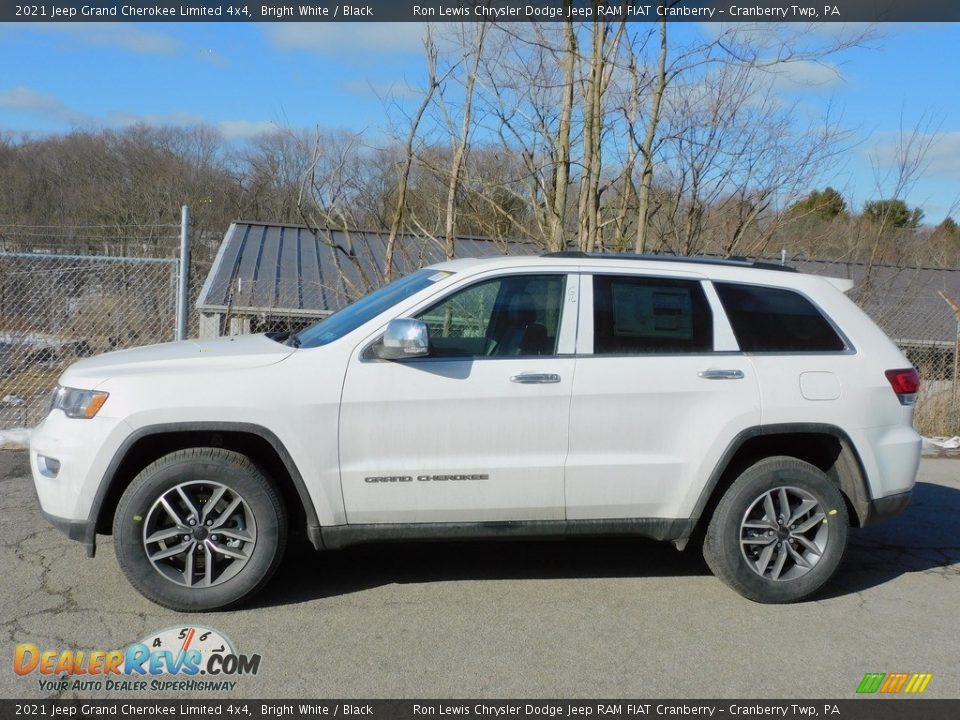 2021 Jeep Grand Cherokee Limited 4x4 Bright White / Black Photo #9