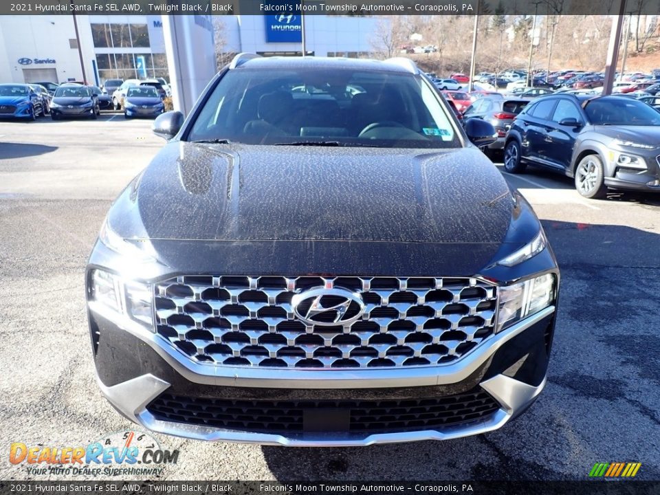 2021 Hyundai Santa Fe SEL AWD Twilight Black / Black Photo #4