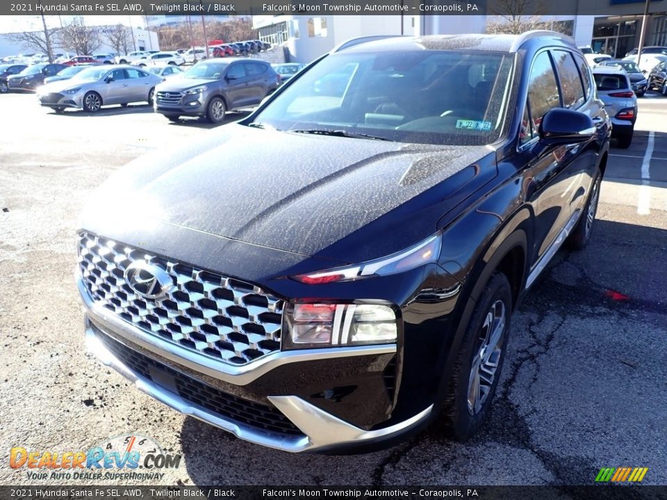 2021 Hyundai Santa Fe SEL AWD Twilight Black / Black Photo #5