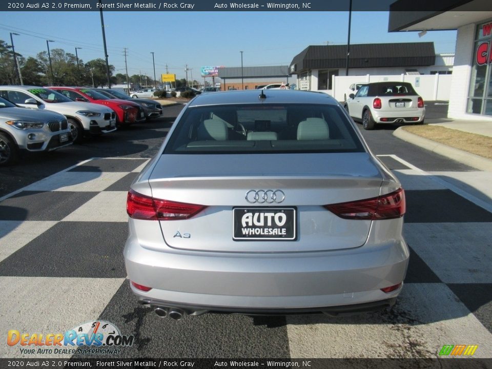 2020 Audi A3 2.0 Premium Florett Silver Metallic / Rock Gray Photo #4