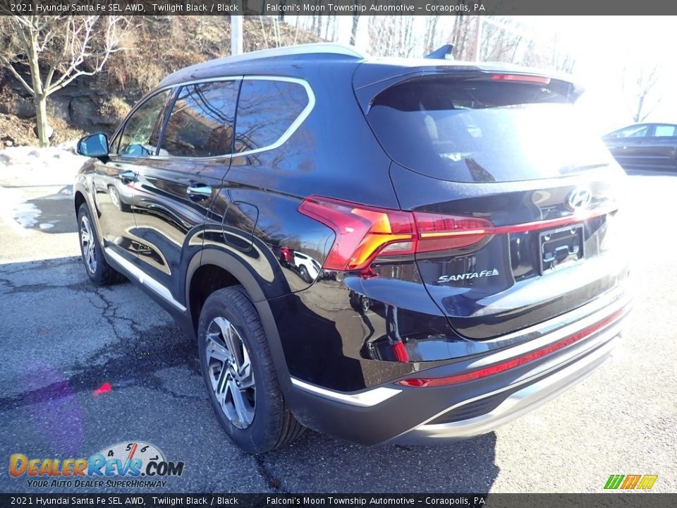 2021 Hyundai Santa Fe SEL AWD Twilight Black / Black Photo #6