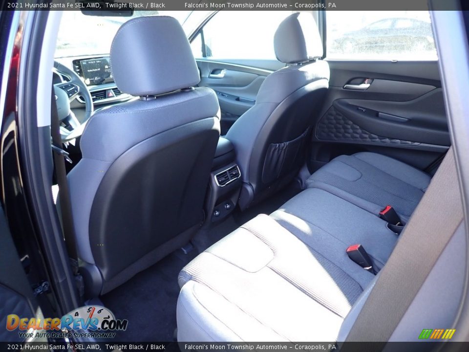 2021 Hyundai Santa Fe SEL AWD Twilight Black / Black Photo #8
