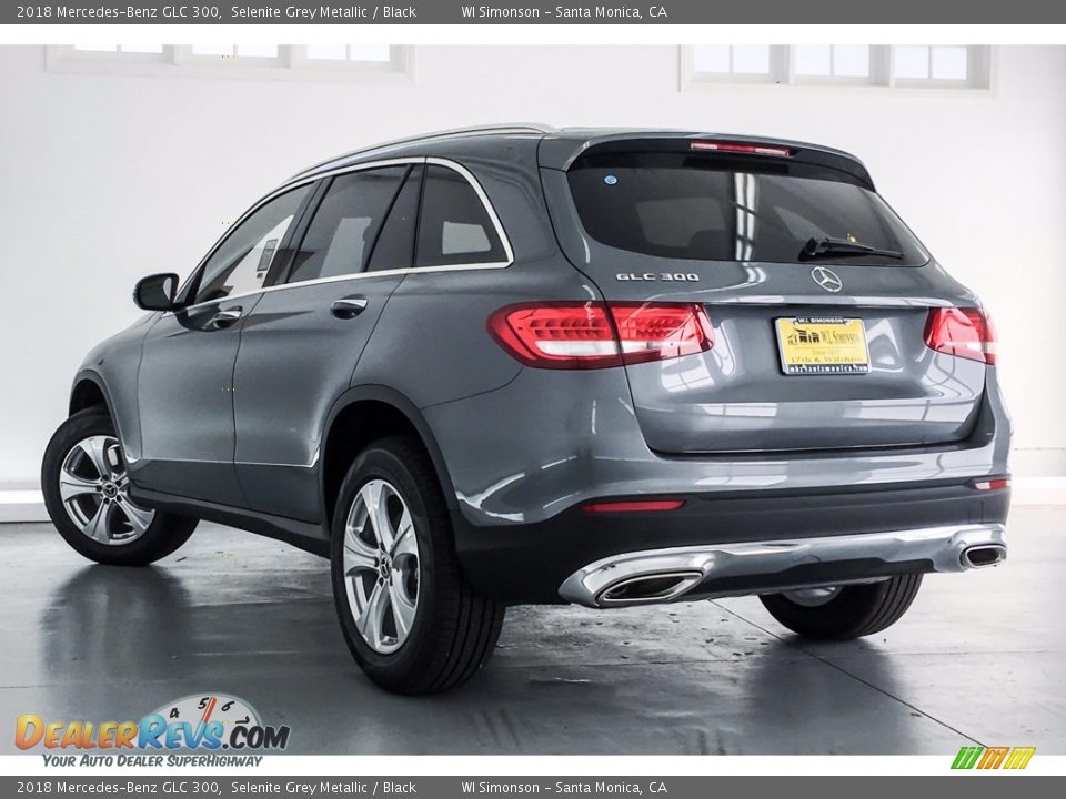 2018 Mercedes-Benz GLC 300 Selenite Grey Metallic / Black Photo #3