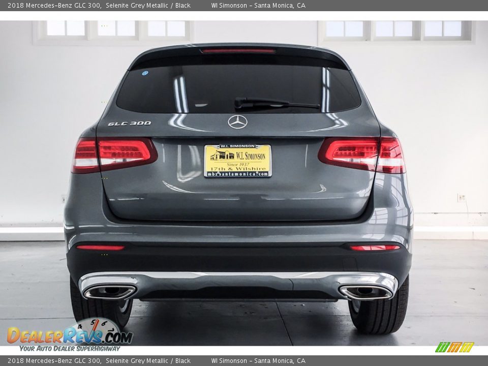 2018 Mercedes-Benz GLC 300 Selenite Grey Metallic / Black Photo #4