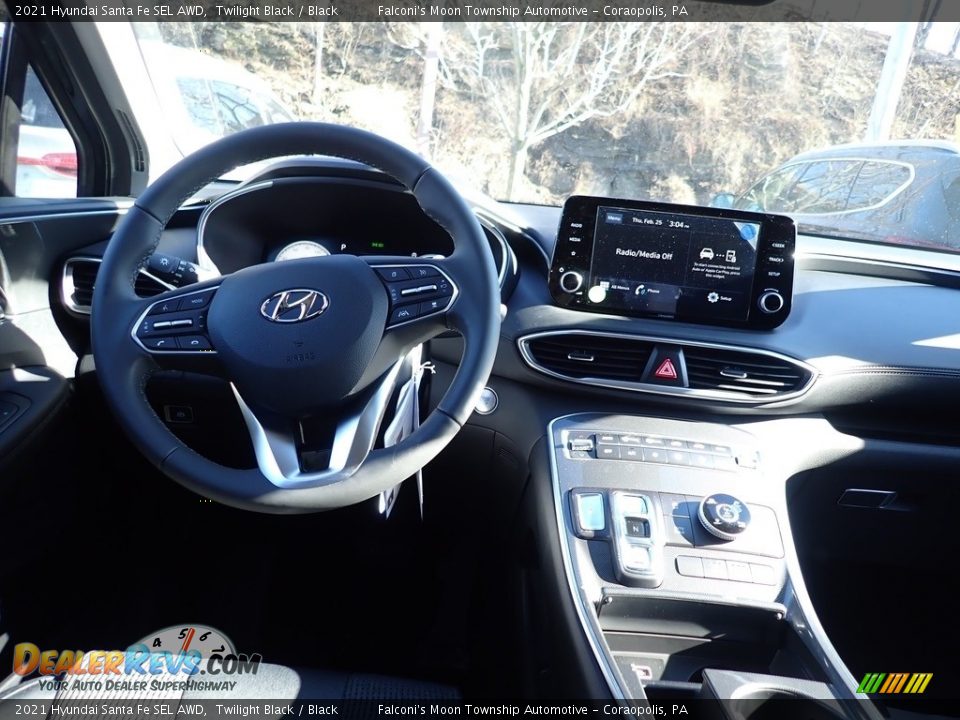 2021 Hyundai Santa Fe SEL AWD Twilight Black / Black Photo #9