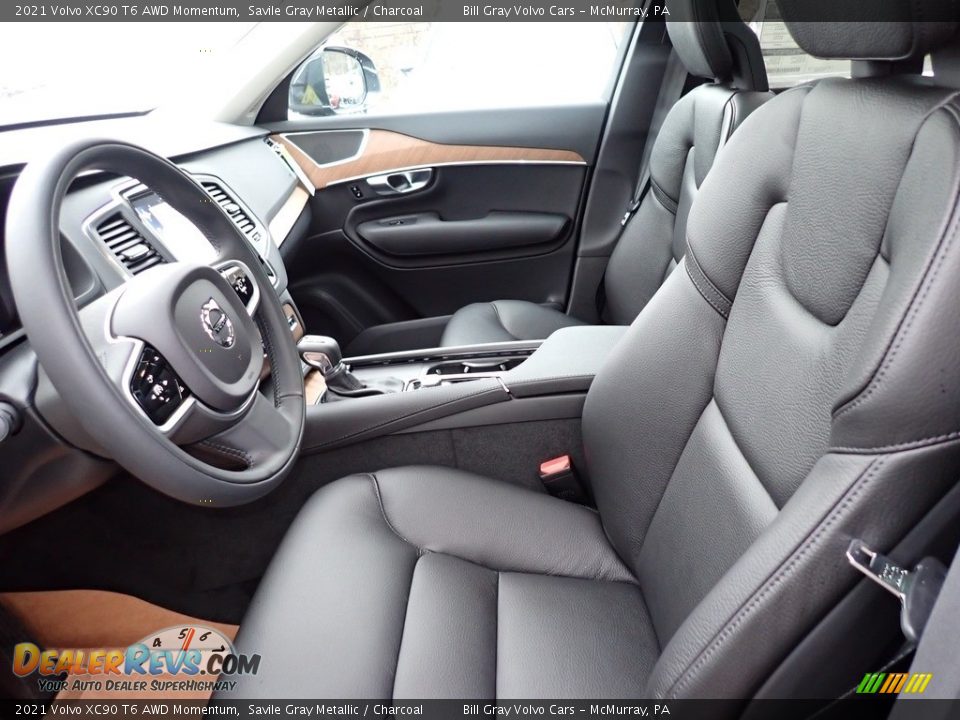 Front Seat of 2021 Volvo XC90 T6 AWD Momentum Photo #7