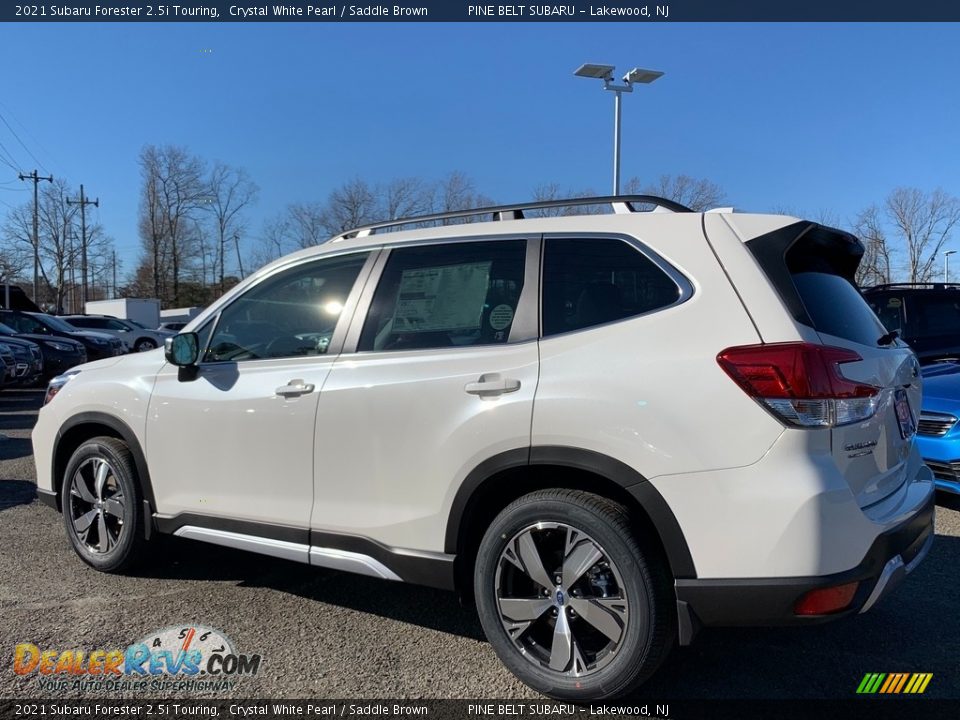 2021 Subaru Forester 2.5i Touring Crystal White Pearl / Saddle Brown Photo #6