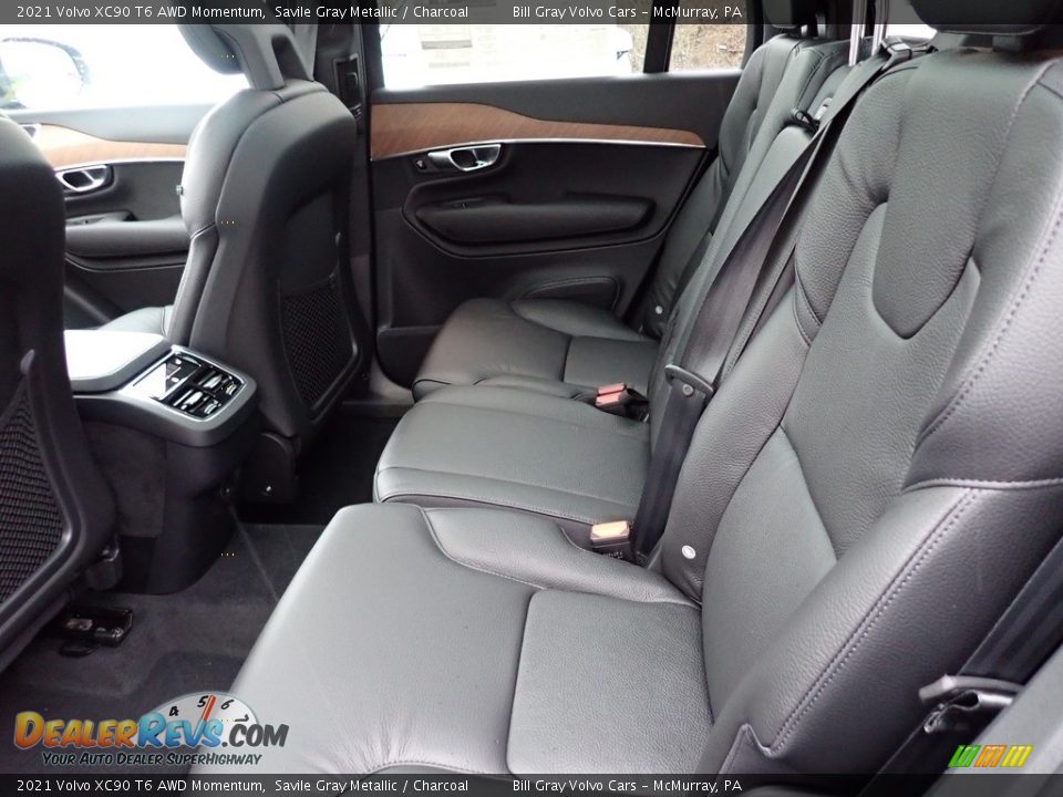 Rear Seat of 2021 Volvo XC90 T6 AWD Momentum Photo #8