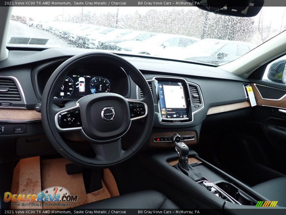 Front Seat of 2021 Volvo XC90 T6 AWD Momentum Photo #9