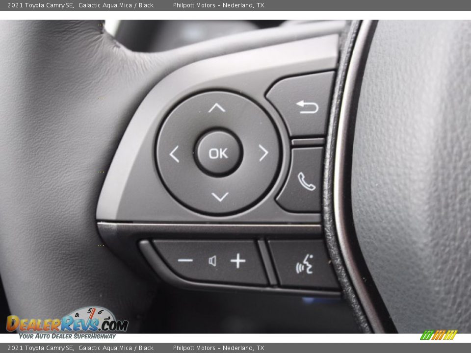 2021 Toyota Camry SE Galactic Aqua Mica / Black Photo #11