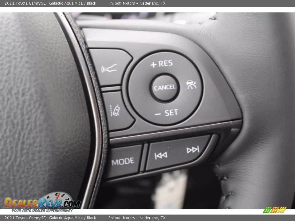 2021 Toyota Camry SE Galactic Aqua Mica / Black Photo #12