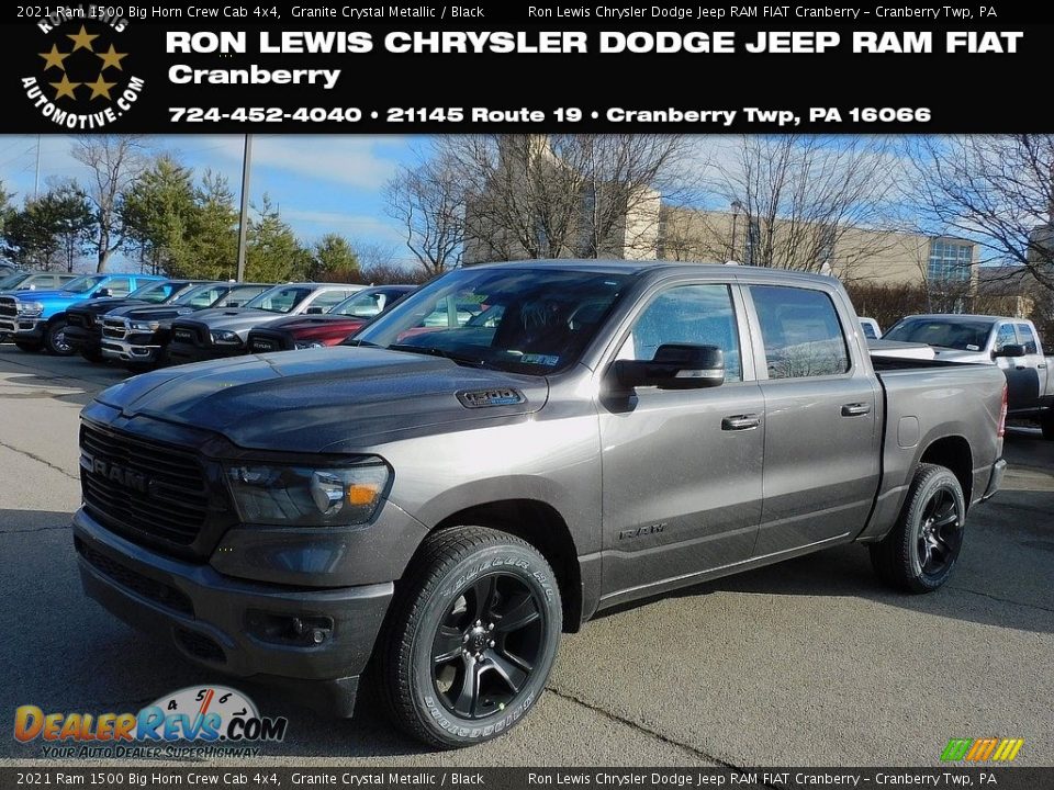 2021 Ram 1500 Big Horn Crew Cab 4x4 Granite Crystal Metallic / Black Photo #1