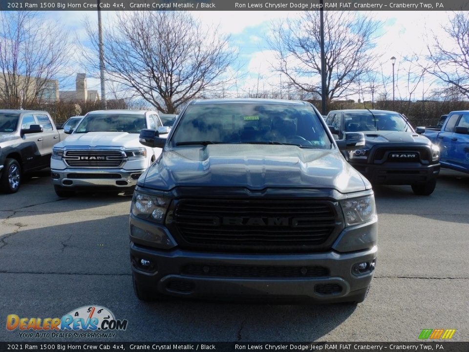 2021 Ram 1500 Big Horn Crew Cab 4x4 Granite Crystal Metallic / Black Photo #2