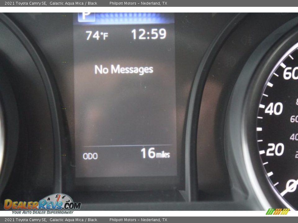 2021 Toyota Camry SE Galactic Aqua Mica / Black Photo #14