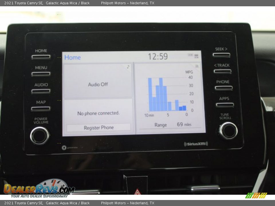 2021 Toyota Camry SE Galactic Aqua Mica / Black Photo #15