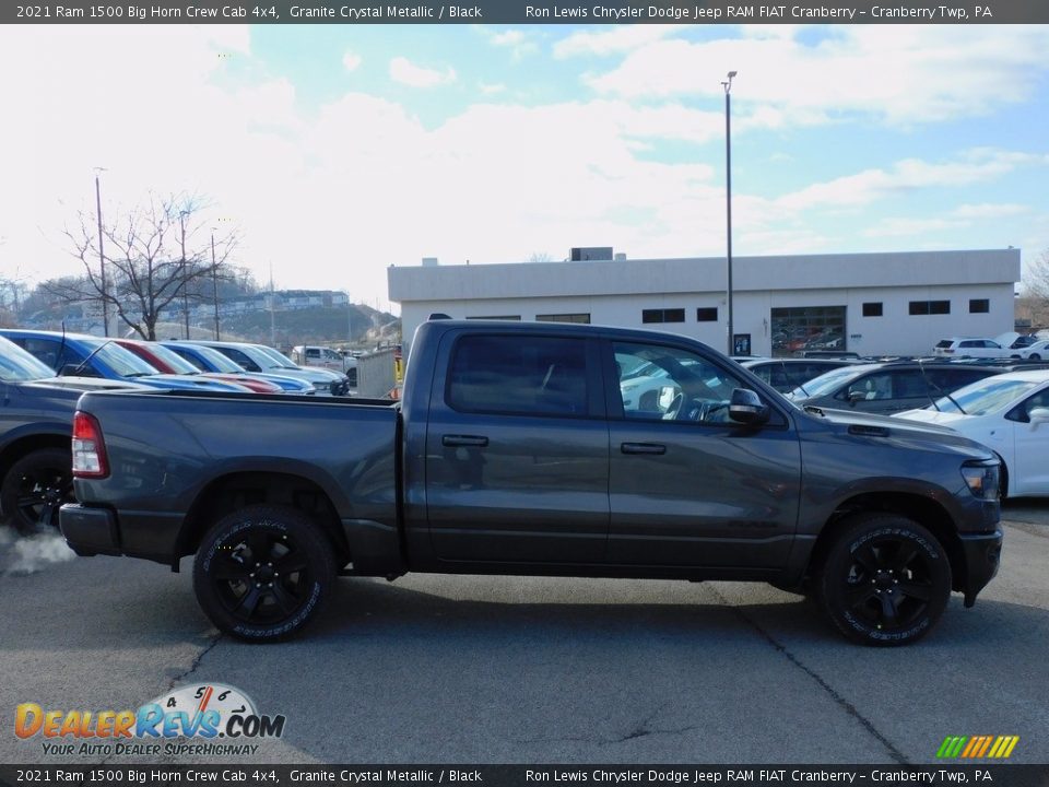 2021 Ram 1500 Big Horn Crew Cab 4x4 Granite Crystal Metallic / Black Photo #4