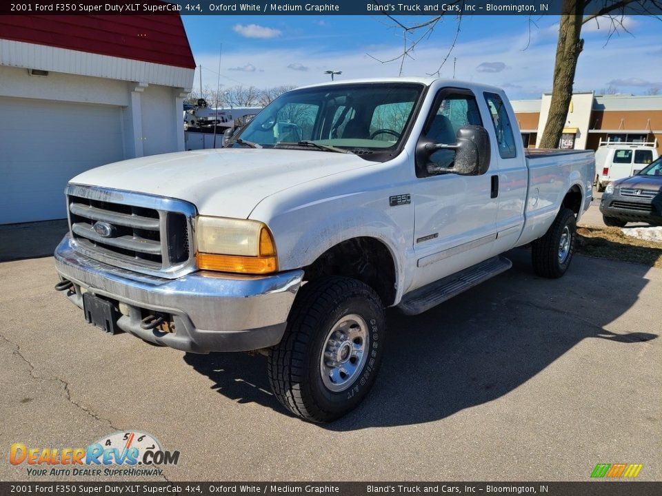 Oxford White 2001 Ford F350 Super Duty XLT SuperCab 4x4 Photo #9